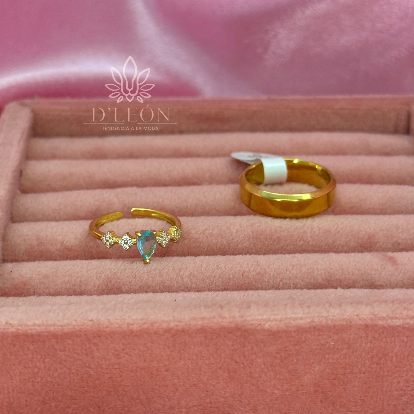 Conjunto anillos de promesa Jazmín y Aladdin