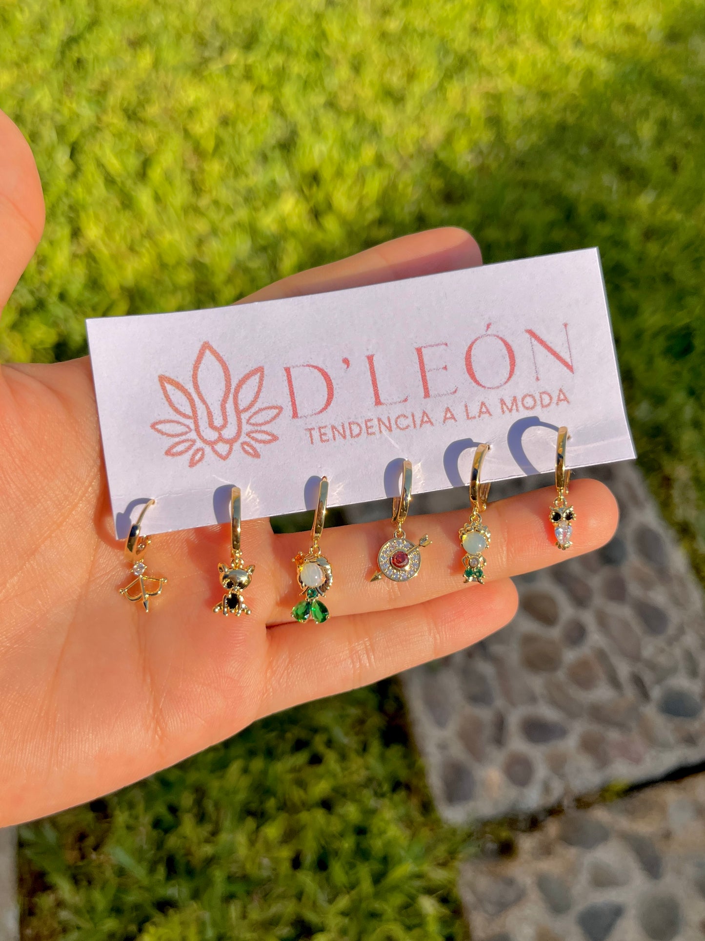 Aretes princesas set 6 piezas