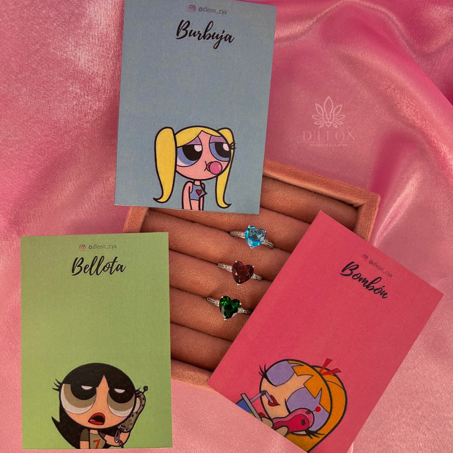 Set de 3 anillos chicas súper poderosas ($360)