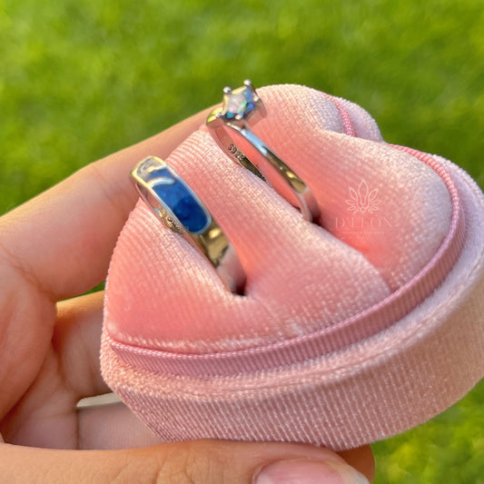 Conjunto anillos de promesa Barbie 