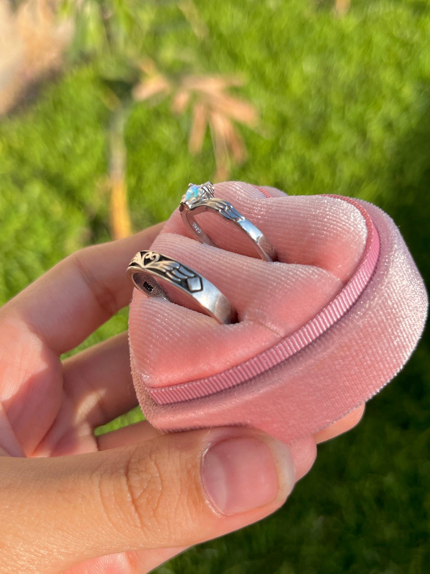 Conjunto anillos de promesa Barbie 