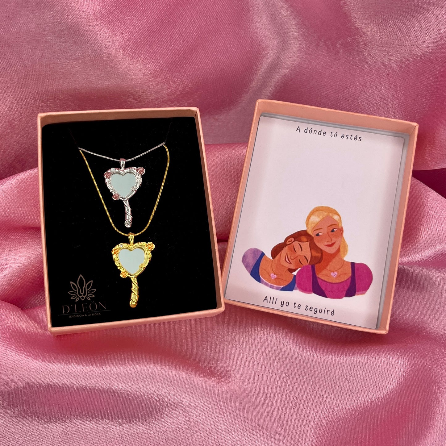 Collares espejo Castillo de diamantes