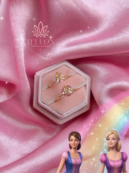 Conjunto anillos castillo de diamantes