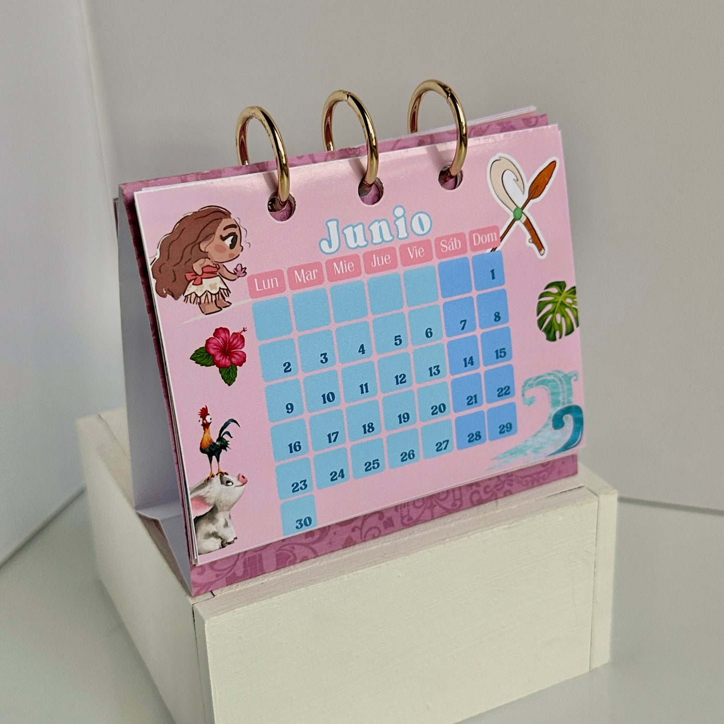 Mini calendario de escritorio (físico)