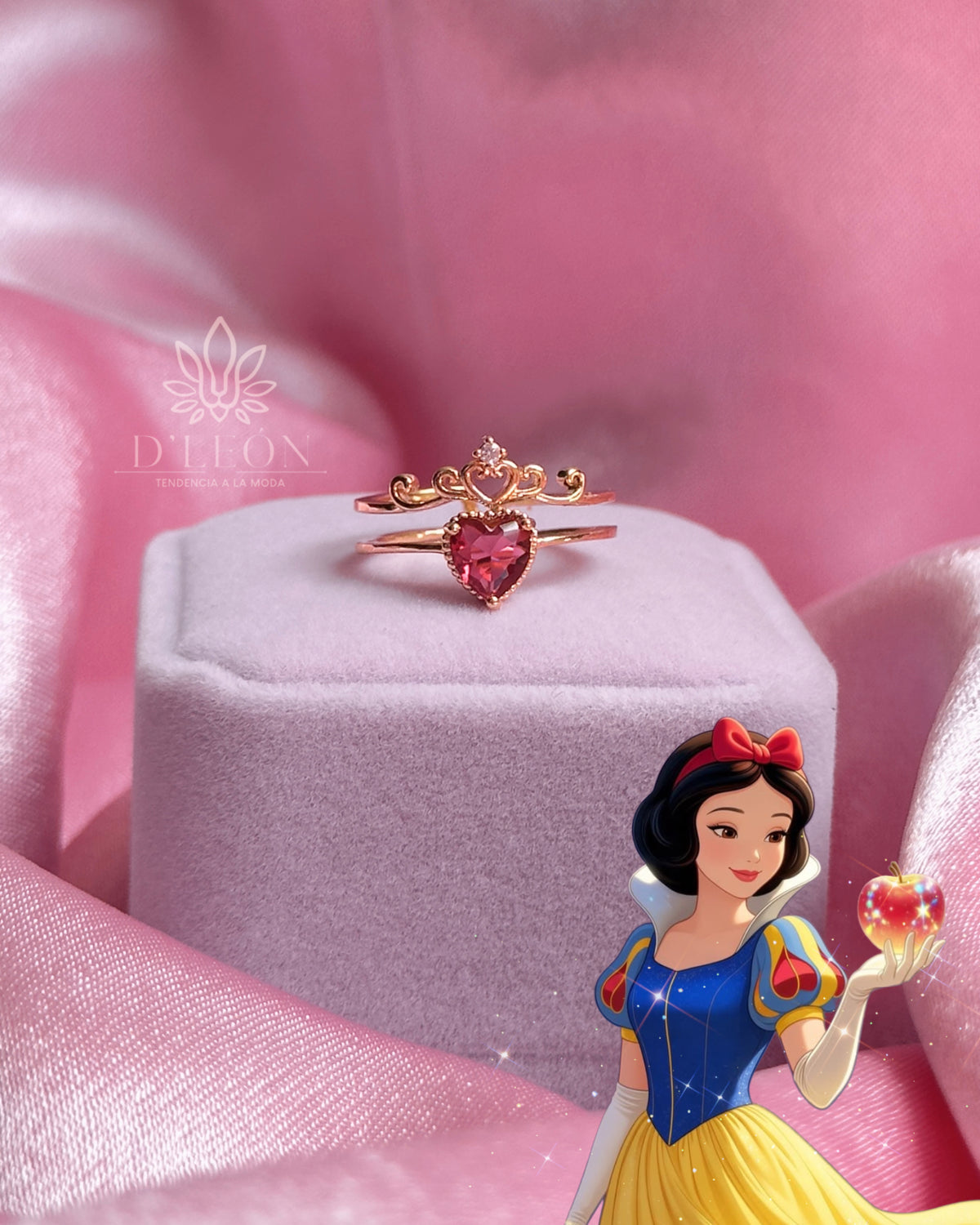 Anillo BlancaNieves (corazón)