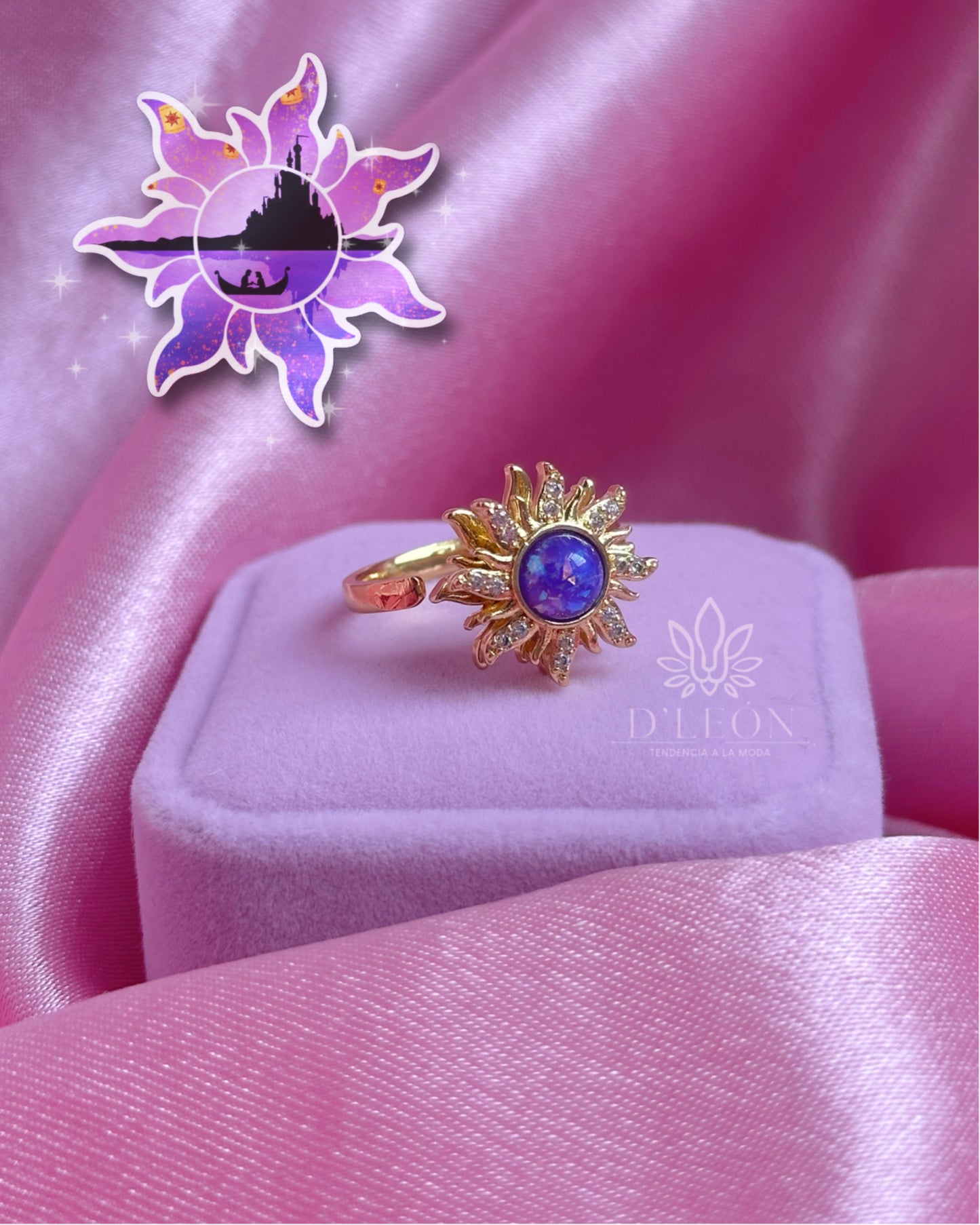 Anillo Sol Rapunzel (giratorio)