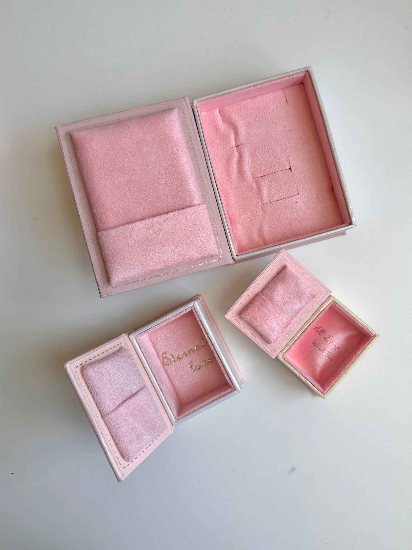 Cajas para anillo/collar “Libro de cuentos”