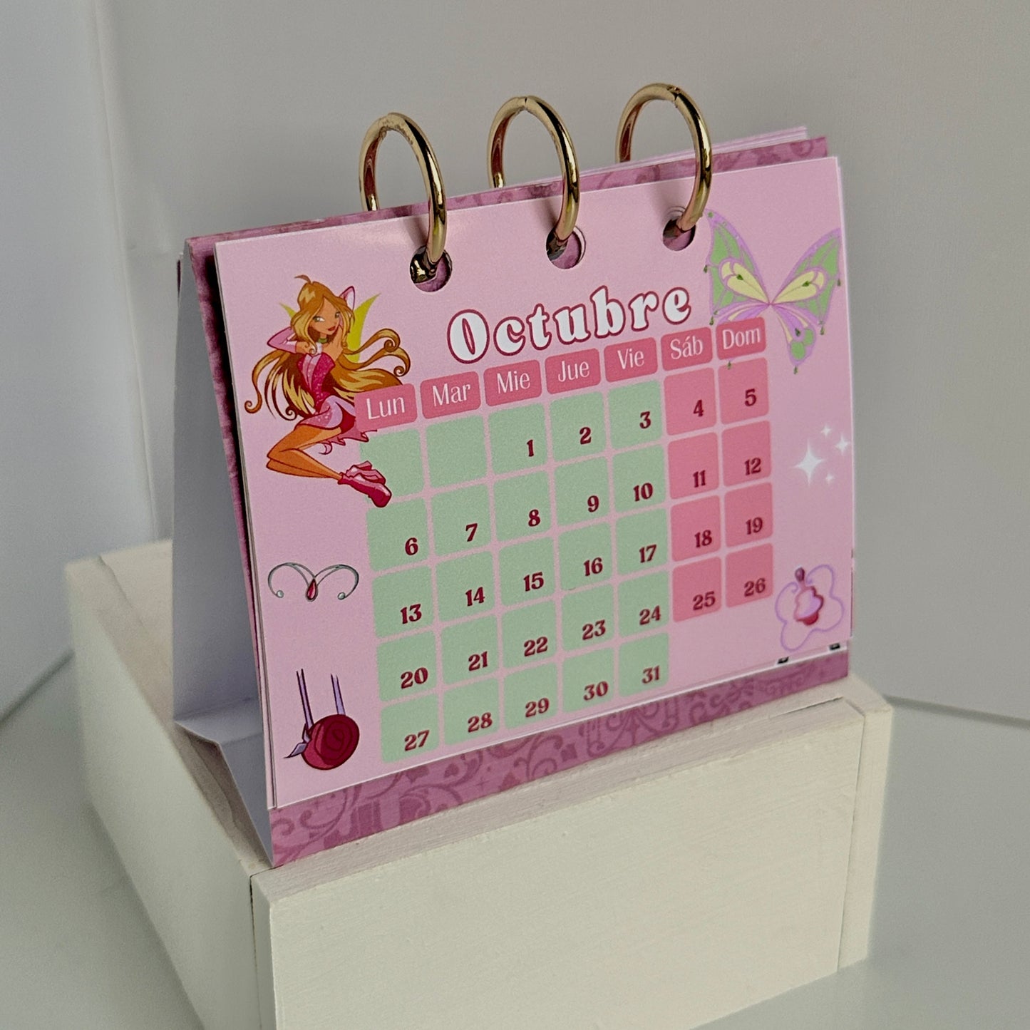 Mini calendario de escritorio (físico)