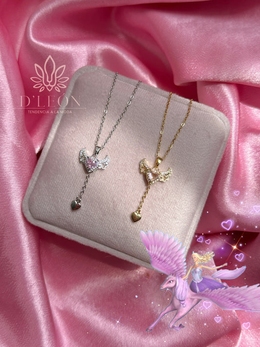 Collar Barbie la magia de pegaso