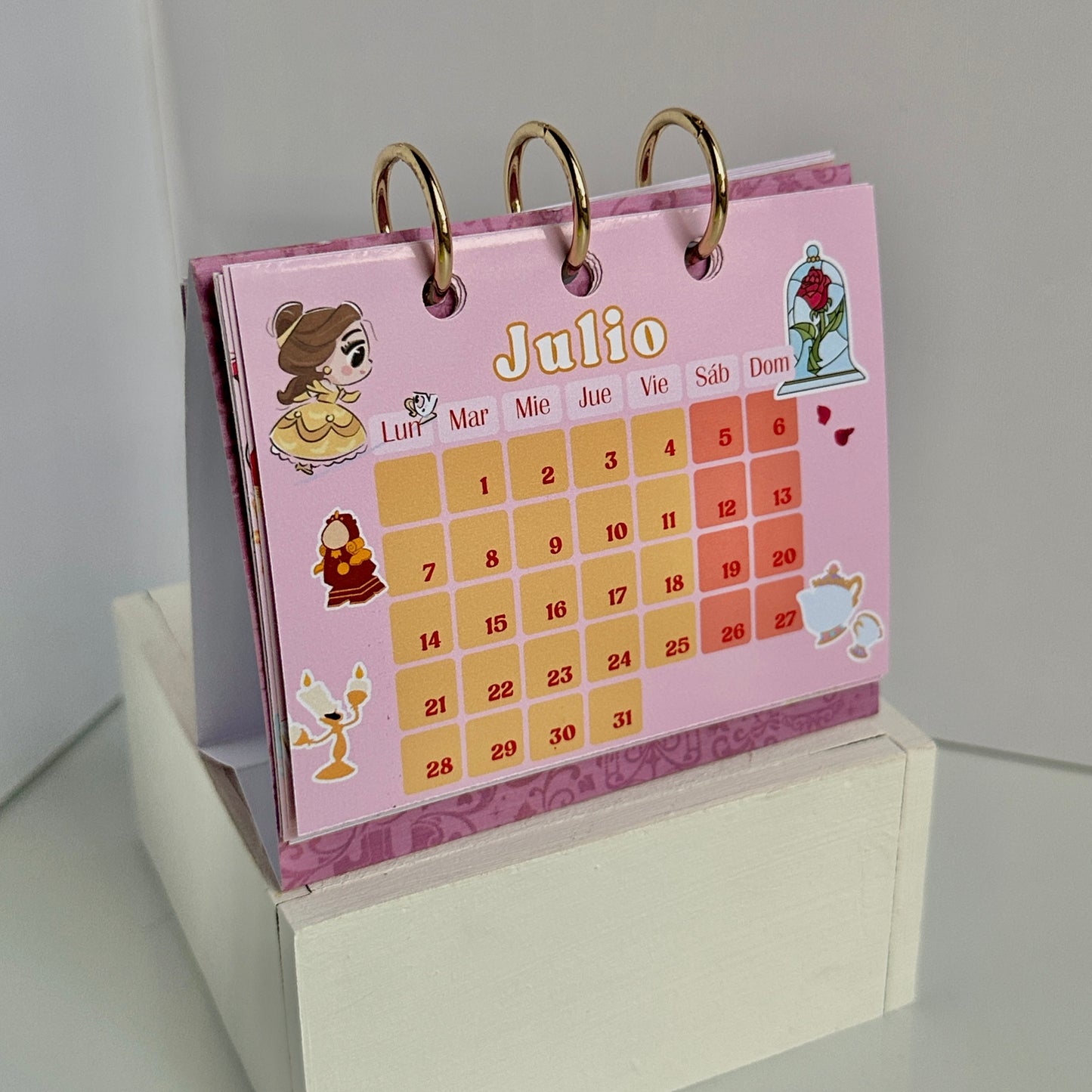 Mini calendario de escritorio (físico)