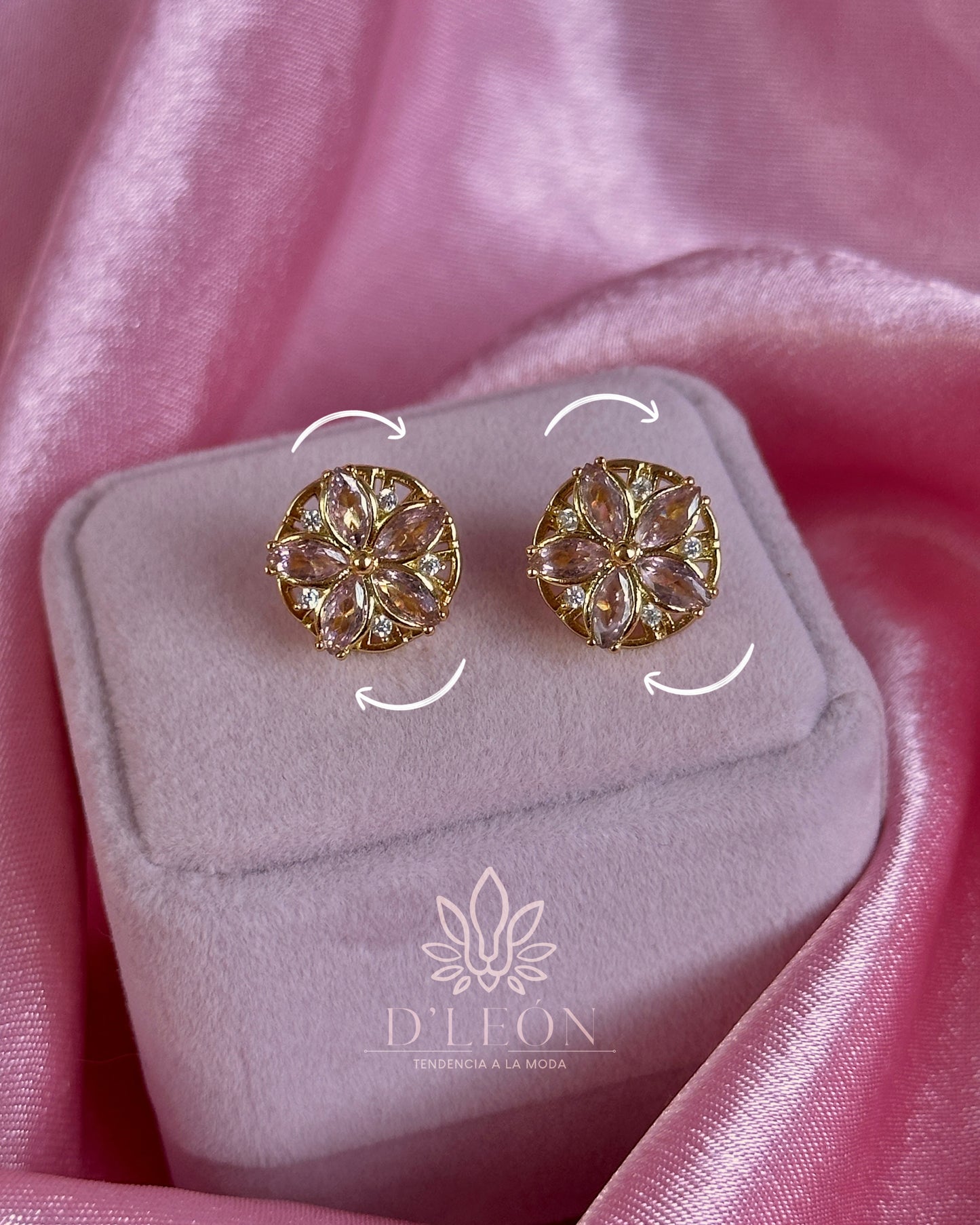 Par de Aretes giratorios Mulán