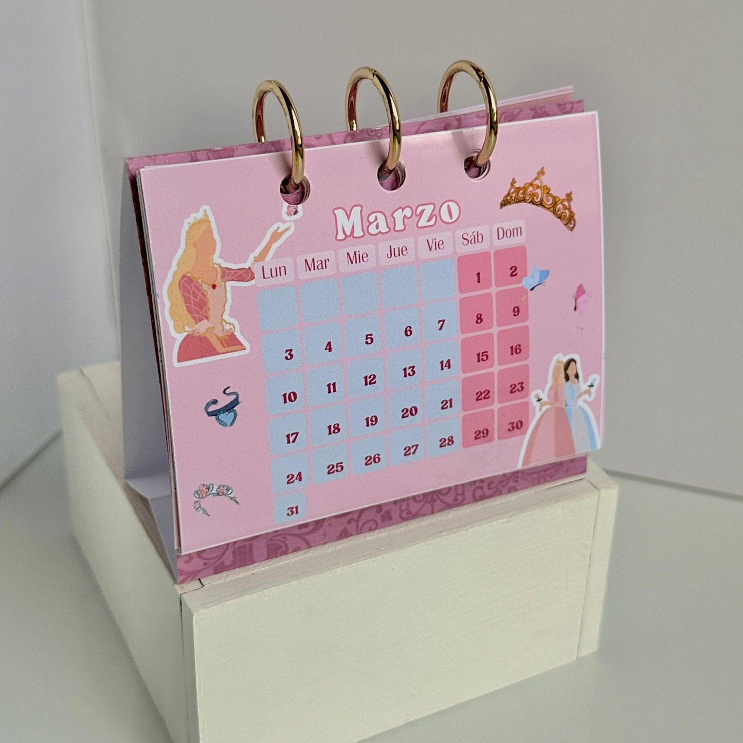 Mini calendario de escritorio (físico)