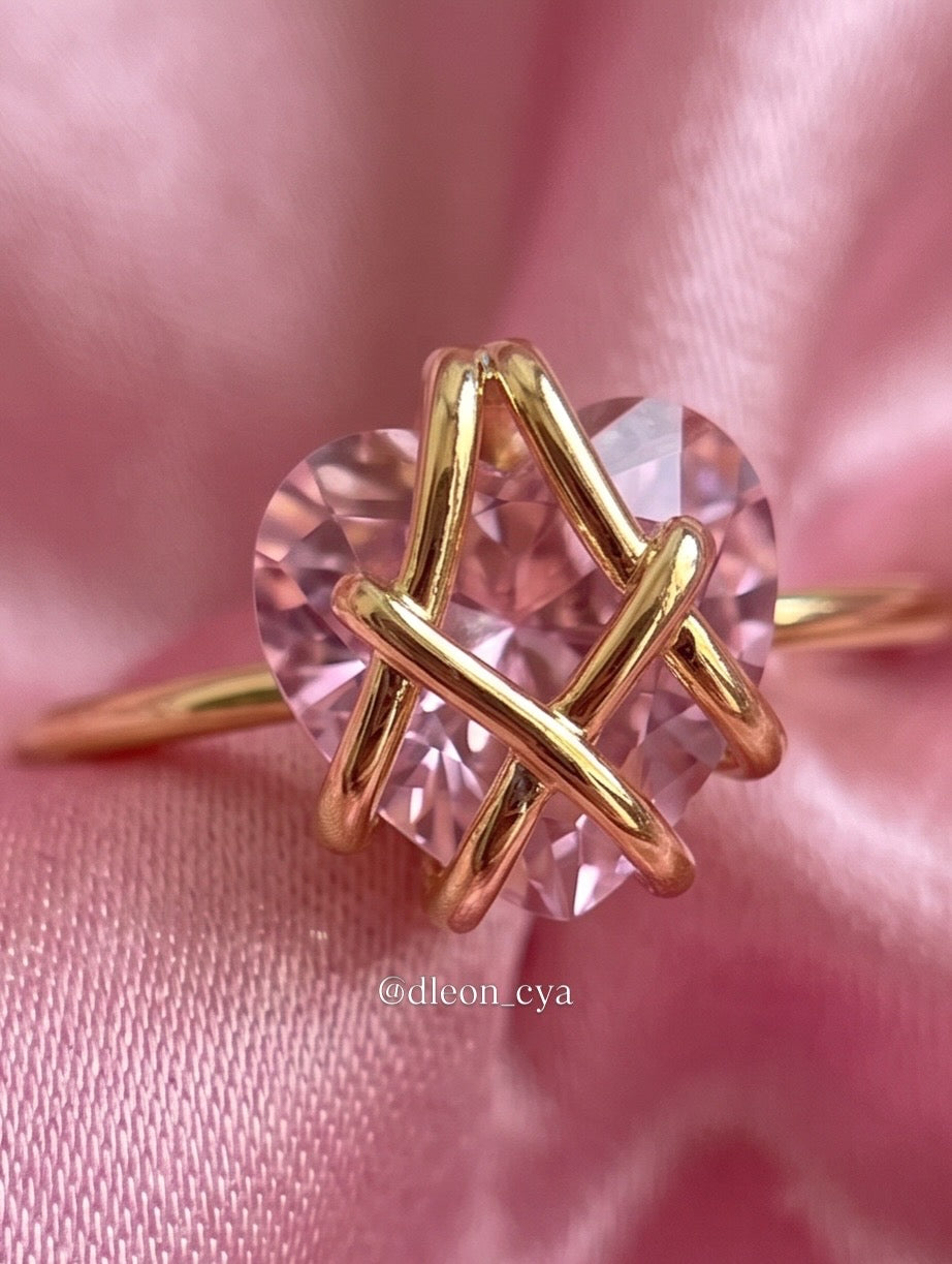Conjunto anillos castillo de diamantes