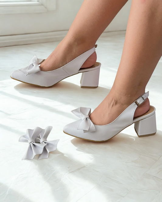 Tacones 2 en 1, (alto 5cm) + par de broches de moño gratis